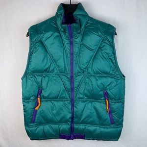 Reversible Woolrich Teal and Purple Vest